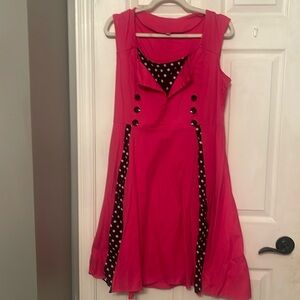 Pink vintage style dress